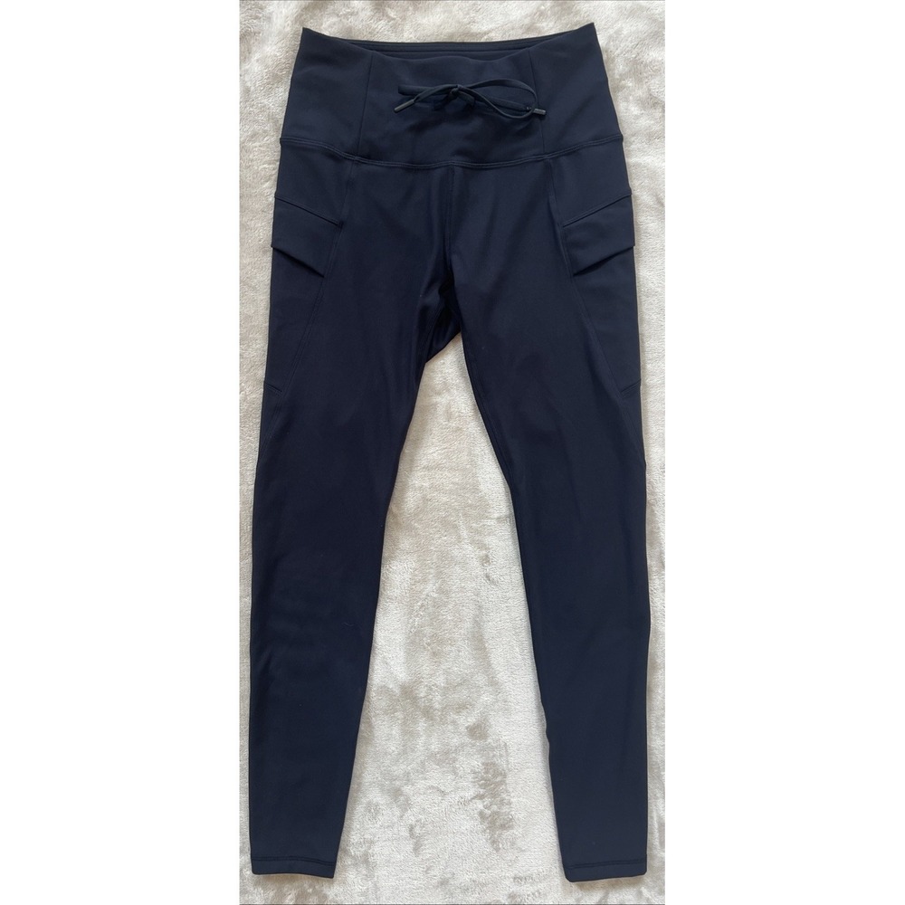 Spyder Active Women's Small Black High Rise Drawstring Pocket Leggings